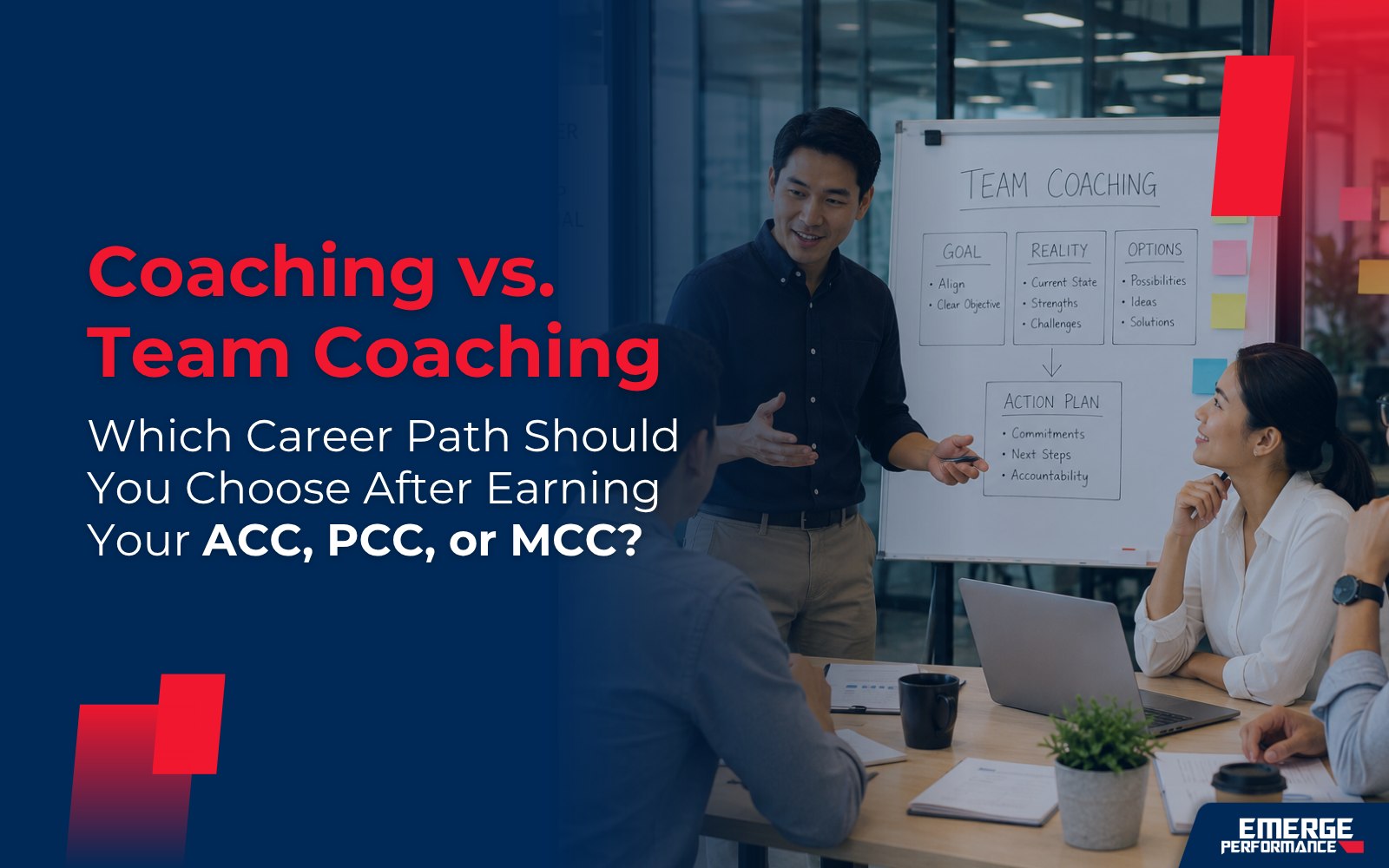 Individual coaching versus team coaching career path comparison