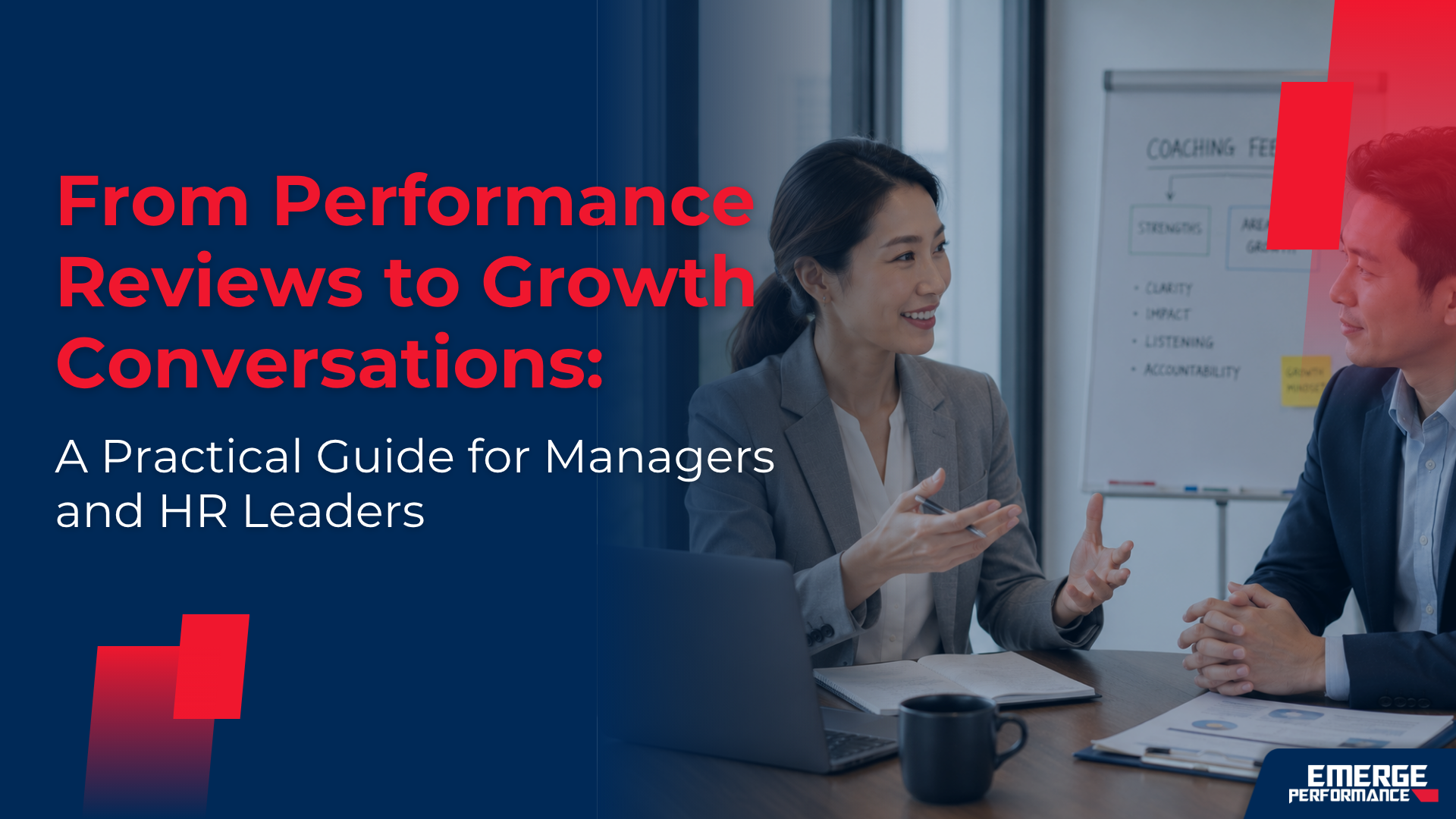 Comparison of formal performance reviews and ongoing growth conversations