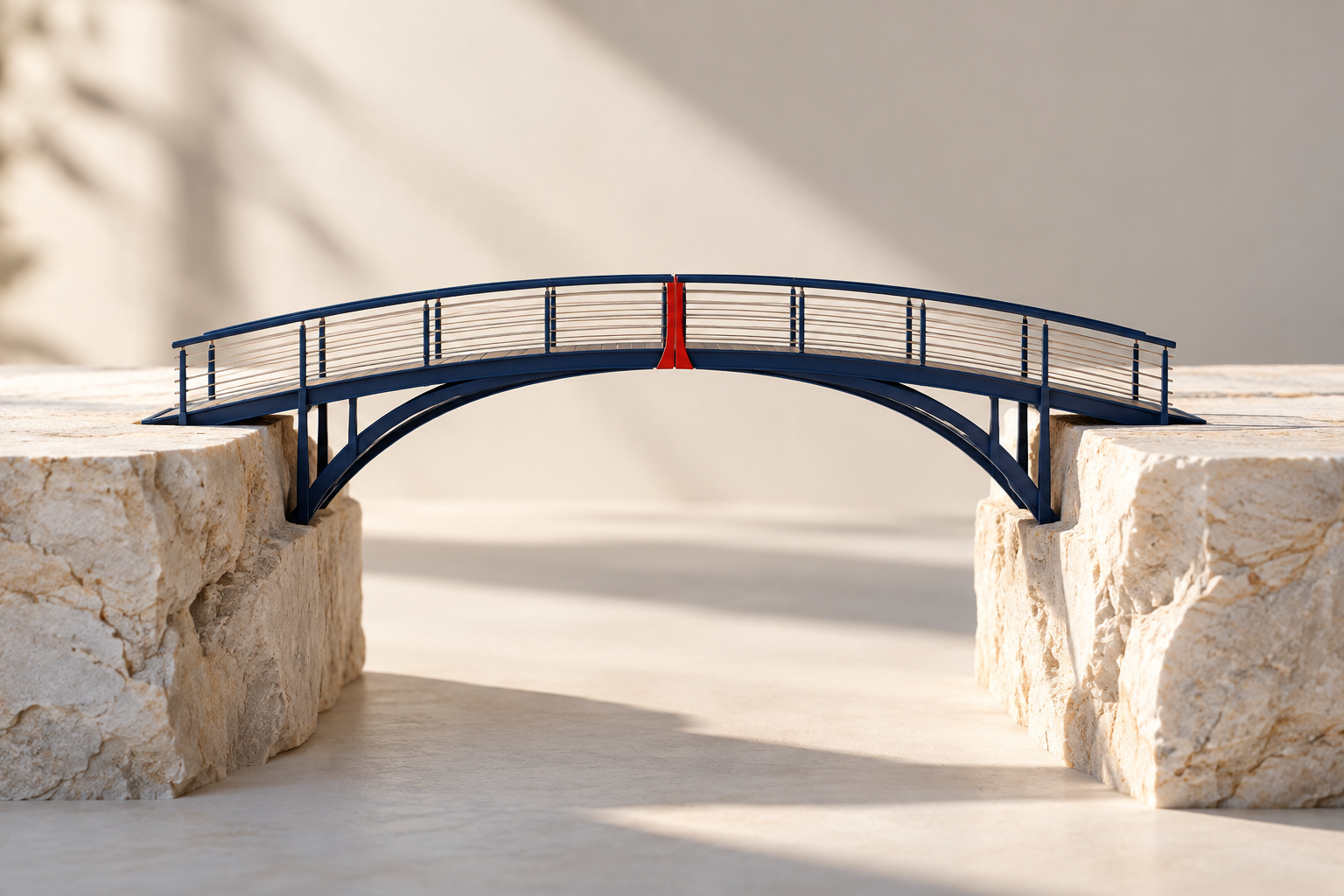 Navy bridge representing the coaching relationship and connection